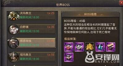 手游热血传奇boss位置图,热血传奇手游boss归属