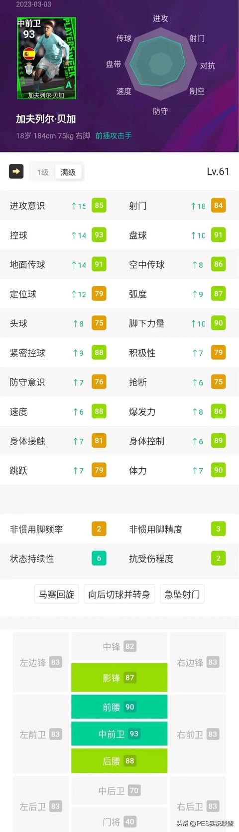 实况手游黑球中锋排名,实况手游黑牌中锋排名